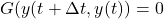 \begin{equation*} G(y(t+\Delta t,y(t))=0 \end{equation*}